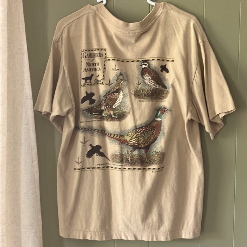 Vintage Orvis Upland Gamebirds Hunting Tee Shirt